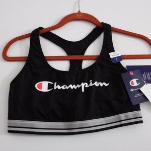 NWT Champion Black Multi Sports Bra L